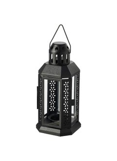 Buy Lantern For Tealight, In/Outdoor, Black, 22 Cm in Saudi Arabia