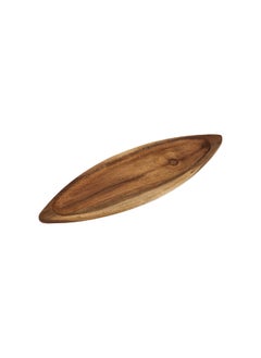 Buy Acacia Wood Oval Serving Tray L:34*W:10.5CM in Saudi Arabia