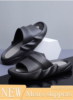 Buy Men's Bath slippers Quick Drying Slide Sandal with Thick Sole Non-Slip Soft Shower Slippers Open Toe Spa Bath Pool Gym House Sandals for Indoor & Outdoor in UAE