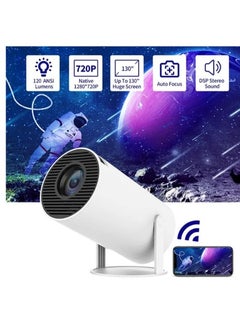 اشتري Portable Mini Projector HY300 WIFI Android11.0 Home Theater Full HD 1080P for Indoor Outdoor Home في الامارات