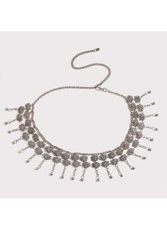 اشتري Ladies Vintage Bohemian Belly Dance Waist ChainSilver Silver في الامارات