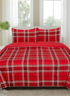 Buy 3Piece Holiday Plaid Full Comforter Set in Saudi Arabia