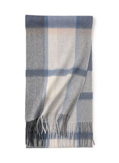 Buy Warm Long Cashmere Check Scarf Multicolour in UAE