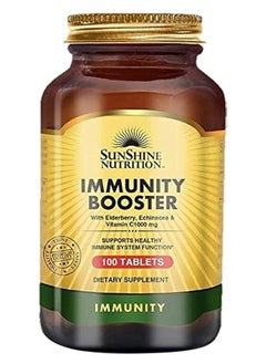 اشتري Immunity Booster Infused With Elderberry, Echinacea And Vitamin C 1000 Mg 100 Tablets في الامارات