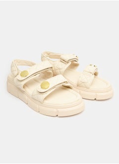 Buy Stitched Leather Velcro Sandals in Egypt