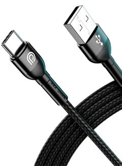 Buy USB A to USB C Cable, 3A Fast Charging [120 cm] Type C Cable for Samsung Galaxy S21, S22, S23, Ultra, S21+, S20 FE, A12, A21S, Note 20 Ultra, Nintendo Switch - Black in UAE
