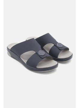 Buy Men Slip On Sandals, Navy/Light Grey in UAE