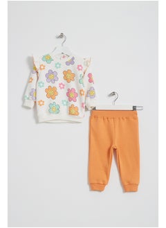 Buy Baby Girls  Printed Cotton Set of sweatshirt and pants in Egypt