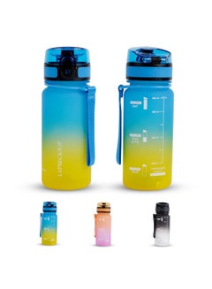 اشتري زجاجة ماء للأطفال من LA PRECIOUS 350 مللي - مادة تريتان أمريكية غير سامة خالية من مادة BPA - تدفق سريع - غطاء مانع للتسرب علوي قابل للفتح وفتح بنقرة واحدة في الامارات