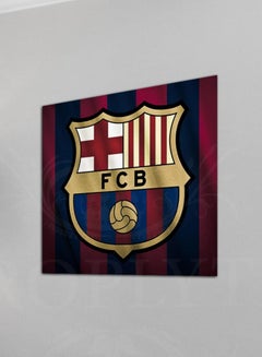 Buy FC Barcelona Football Team Logo Decorative Wall Art Wall Decor Card Board Home Decor for Living Room, Drawing Room, Office Room and Bedroom 30CM x 30CM in Saudi Arabia