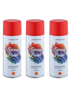 Buy Pack Of 3 Spray Paint Set - 228  Red in Saudi Arabia