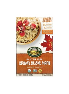 Buy Organic Instant Oatmeal Brown Sugar Maple 8 Packets 11.3 oz 320 g in UAE