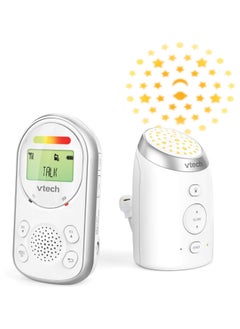 اشتري VTech AM706-1W Baby Monitor with Long Range, up to 1,000ft, Audio Baby Monitor with Clear Sound, 2-Way Audio Talk, Baby Monitor with Vibrating Sound Alert, Glow-on-Ceiling Night Light في السعودية