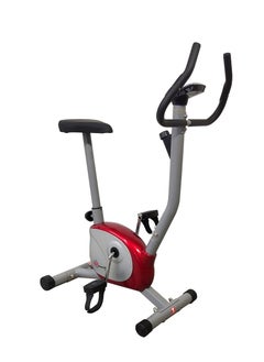 Buy PowerMax Fitness BU-200-AL156 Premium Upright Exercise Bike for Home Use,HDR foam grip,Comfortable Cusion Seat,Adjustable Height,Exercise Cycle |Max User Wt.100kg |1 PC Crank  DIY(DO IT YOURSELF White in Saudi Arabia