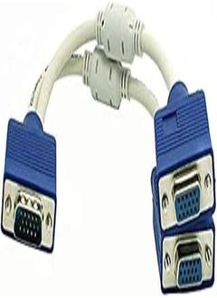 اشتري Generic Y vga splitter 15pin 1 male to 2 female في مصر