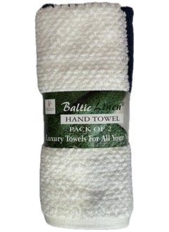 Buy 2 Pieces Hand Towel Assorted Colour Home Use Gym Use Kitchen Use Multipurpose 350 Grams in UAE