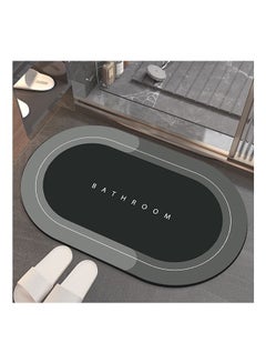 اشتري Super Absorbent Soft Floor Carpet Slip-Resistant Bathing Room Rug, Diatom Mud Microfiber Bath Mat, Strong Quick-Drying, Easy to Clean في السعودية