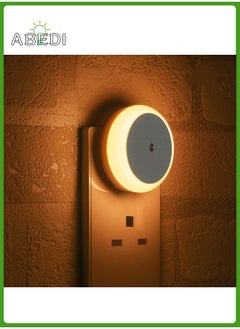 Buy 2-Piece LED Night Light Plug in Wall with Smart Light Sensor, Good for Sleep, Children Light for Hallway, Toddler Beds, Stairs, Warm White in UAE