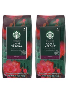 Buy Starbucks Caffe Verona Whole Bean Coffee, 16 Ounce (Pack of 2) in UAE