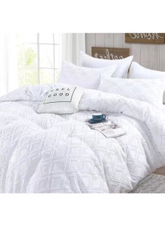 Buy DREAM BELL 6 PC PURE COTTON WHITE SOFT COMFORTER SET in UAE