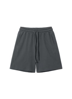 Buy ARTIE Menswear 2024 Spring Summer 330G Breathable Diamond Waffle Casual Drawstring Shorts Dark gray in Saudi Arabia