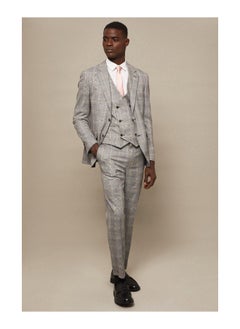 اشتري Slim Fit Aqua Bold Checked Suit Jacket في الامارات