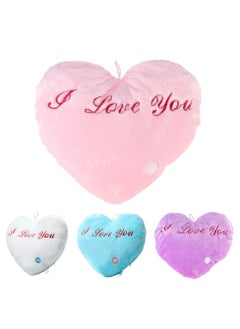 Buy Love Heart Shaped LED Pillow, Multi-Color Changing Pillow Love Pillow Touch Sensitive Pillow in UAE