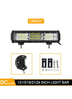 Buy Car strip light 360W spotlight super bright three-row truck light off-road vehicle light strong light roof modification bumper light13inch 13inch in Saudi Arabia