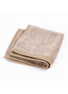 Buy Icon YD Face Towel, Beige - 550 GSM, 33x33 cm in UAE