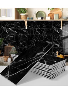 Buy 32Pcs Backsplash Tiles 20.32 * 10.16cm 3D Wall Panels Wall Sticker Self-Adhesive Brick Wallpaper Peel and Stick Tile for Kitchen Bathroom Shower Wall Tile Stickers Wall Decor in Saudi Arabia