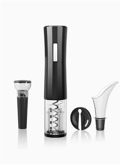 اشتري Electric Wine Corkscrew with Foil Cutter and 1 Vacuum Corkscrew, Automatic Wine Corkscrew, 4 in 1 Gift Set for Wine Enthusiasts, Men, Fathers, Kitchen, Parties and Home Use. في الامارات