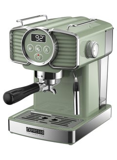 Buy EXPRESSO Art Espresso Coffee Machine EM3203A - 20 Bar, Digital Display, Steam Wand, 1.8L Water Tank, German Quality, 220-240V, Home Café (Green) in UAE