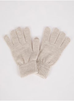 Buy Women Beige Knit Gloves in Egypt