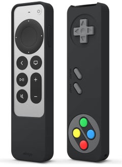 Buy R2 Slim for Apple TV 4K HD Siri Remote 3rd Generation (2022) and Apple TV Siri Remote 2nd Gen (2021) Case Cover with Full Access to All Functions - Black in UAE