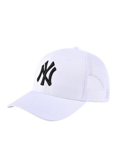 Buy New Era 9Fort New York Yankees Baseball Hat Duck billed Hat Pointed Hat Sun Hat Pure Cotton Breathable Mesh Panel Men's and Women's Hat Baseball Outdoor White in UAE