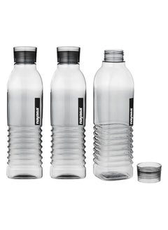 Buy Fridge Water Bottle Grey Color Set of 3 Pcs - Dorino 1.0L in UAE