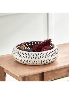 اشتري Verve Metal Decorative Cutwork Tray 30 x 8.5 x 30 cm في الامارات