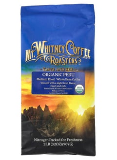 Buy Organic Peru Whole Bean Coffee Medium Roast 32 oz (907 g) in UAE