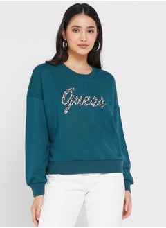 Buy Round Neck Logo Sweatshirt in UAE