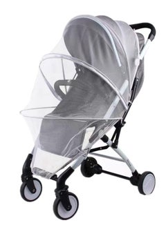 Buy Universal Foldable Star Mosquito Net and Storage Bag for Baby Stroller with Zipper Visible Breathable Sun Cover Bassinet Mesh Cover for Car Seat Bassinets Cradles Cribs (White) in Saudi Arabia