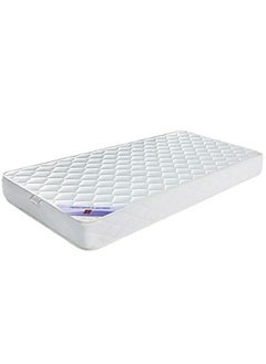 Buy AWF AL WADI FURNITURE Single Hybrid Bonnel Spring Mattress Series for Bed Breathable Foam,Jacquard Quilted Fabric - Medium Firm Feel, Spine Support, 90W x 190L x 20H cm, WHITE in UAE