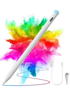 Buy Stylus Pen for iPad Pencil 2nd Generation [Wireless Charging/Palm Rejection/Tilt Sensitive for Apple iPad Pro 1/2/3/4/5th 11/12.9inch,iPad Air 4/5th,iPad Mini 6th Active  Pen in UAE