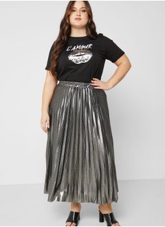 Buy Plisse High Waist Skirt in UAE