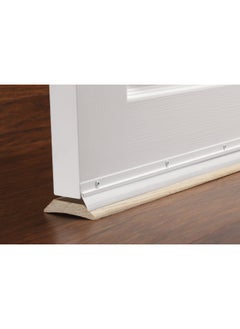 Buy Door Bottom Seal Rubber White 120Cm With Screw Under Door Seal For Exterior/Interior Doors Door Seal Sound Proof Under Door Draft Blocker Dust And Noise Repellent in UAE