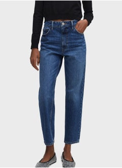 Buy High Waist Mom Jeans in Saudi Arabia