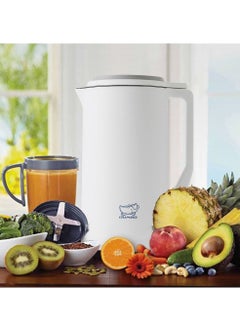 اشتري Electric Wall-breaking Cooking Soymilk Machine Juicer Food Mixer Grinder Blender 400ml 400W DB-03 White في الامارات