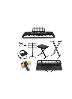 اشتري Beginner Combo Aiersi Silver Colour 61 keys Touch Response Electronic Organ A668 61-key Piano Styled Touch Response Keyboard LED Digital Display في الامارات