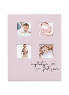 اشتري Baby Memory Book First 5 Years Journal Modern Minimalist Hardcover 66 Pages First Year Milestone Newborn Journal For Boys Girls Baby Scrapbook Baby Album And Memory Book (Mist Pink) في السعودية