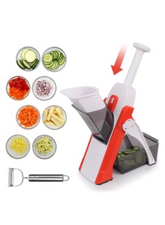 اشتري Slicer for Kitchen, Vegetable Slicer Cutter Multifunctional Safe Food Chopper في السعودية