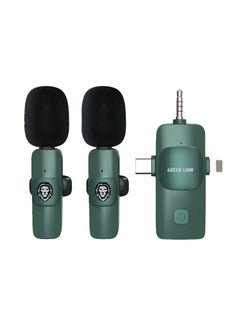 اشتري 3 IN 1 Microphone Type-C / Lightning / Aux - Green في الامارات